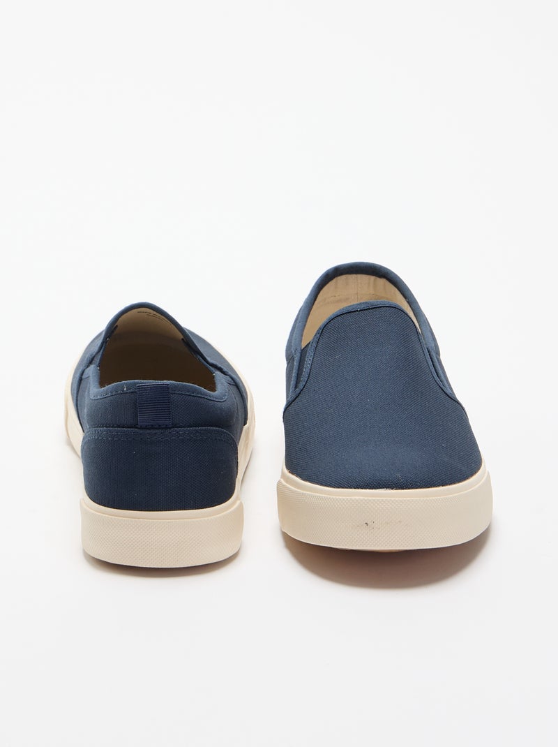 Zapatillas bajas slip-on Azul - Kiabi