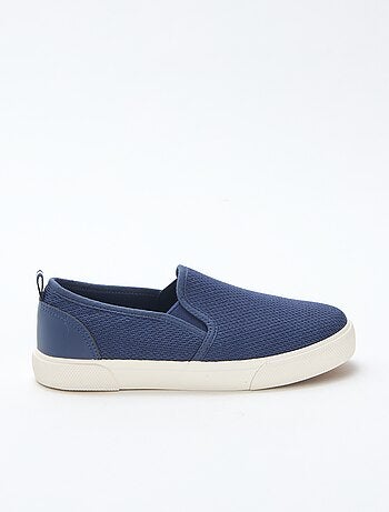 Zapatillas bajas slip-on de malla lisa