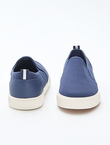 Zapatillas bajas slip-on de malla lisa