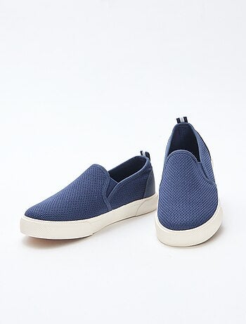 Zapatillas bajas slip-on de malla lisa