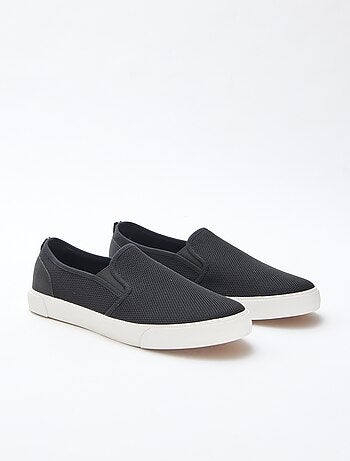 Zapatillas bajas sin cordones de malla