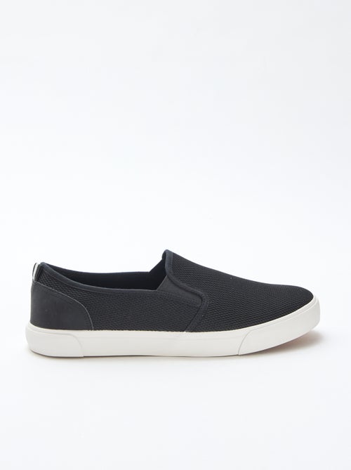Zapatillas bajas slip-on de malla - Kiabi