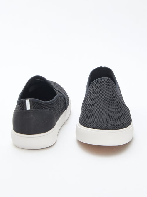 Zapatillas bajas slip-on de malla - Kiabi
