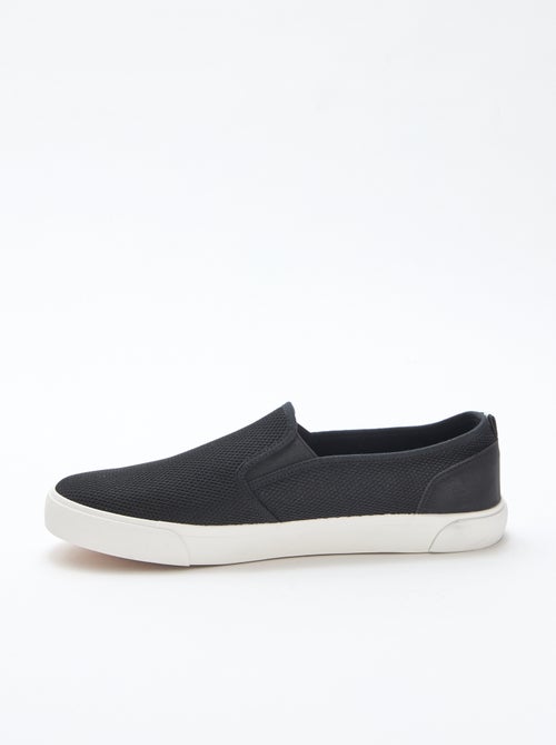 Zapatillas bajas slip-on de malla - Kiabi