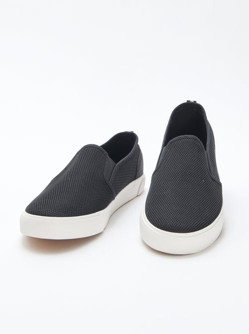 Zapatillas bajas slip-on de malla - Kiabi