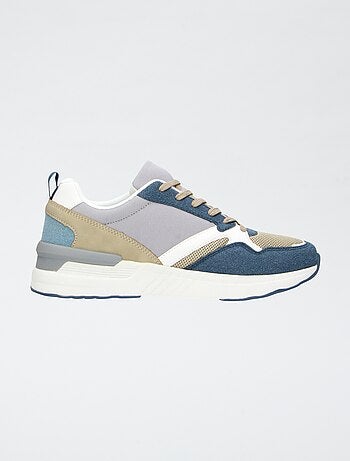 Zapatillas bajas tricolor