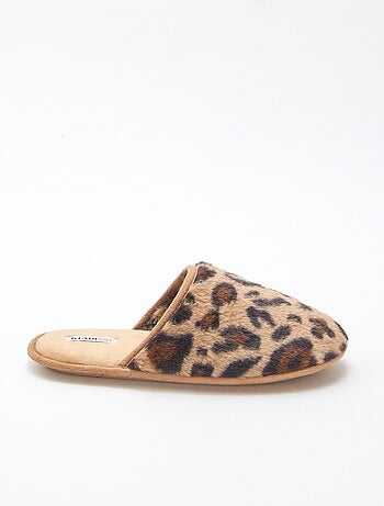 Zapatillas básicas de pelo sintético