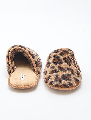 Zapatillas básicas de pelo sintético