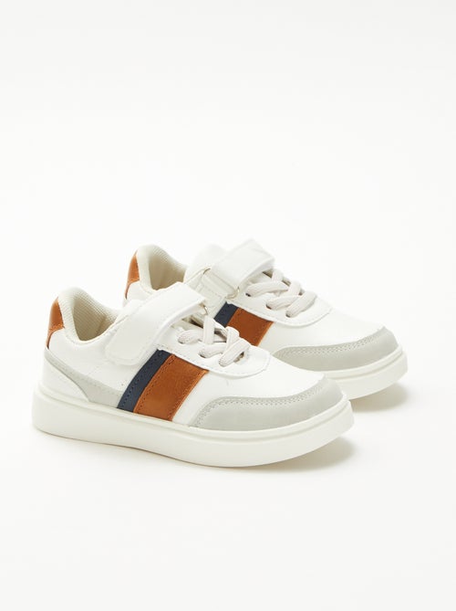 Zapatillas bicolores con velcro - Kiabi