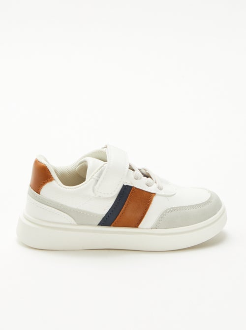 Zapatillas bicolores con velcro - Kiabi