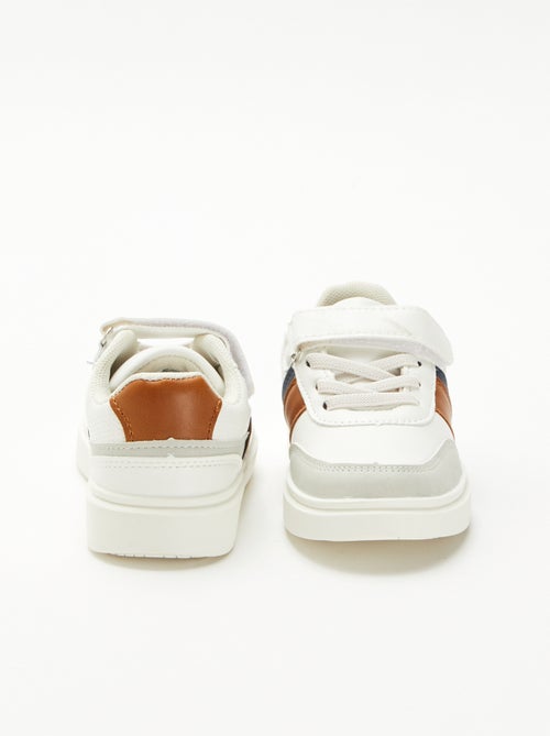 Zapatillas bicolores con velcro - Kiabi