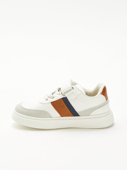 Zapatillas bicolores con velcro - Kiabi