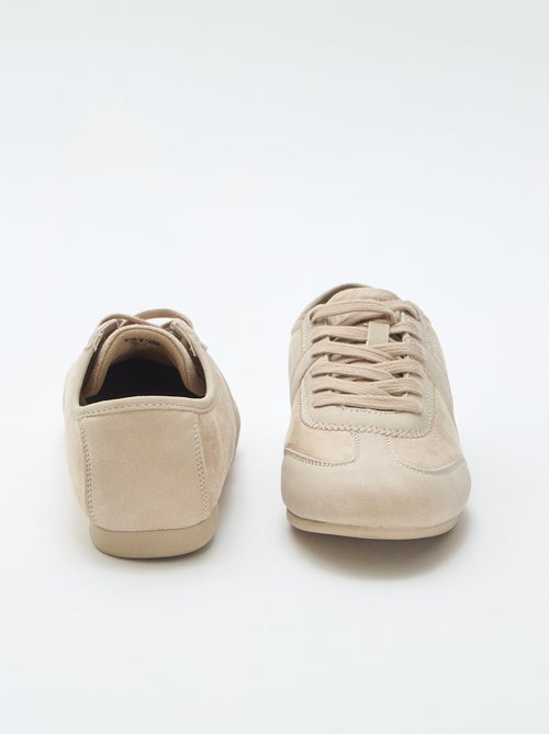 Zapatillas bimateriales lisas - Kiabi
