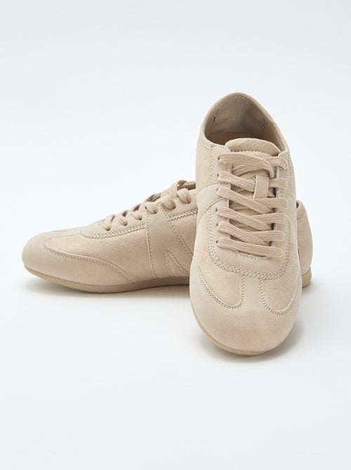 Zapatillas bimateriales lisas - Kiabi