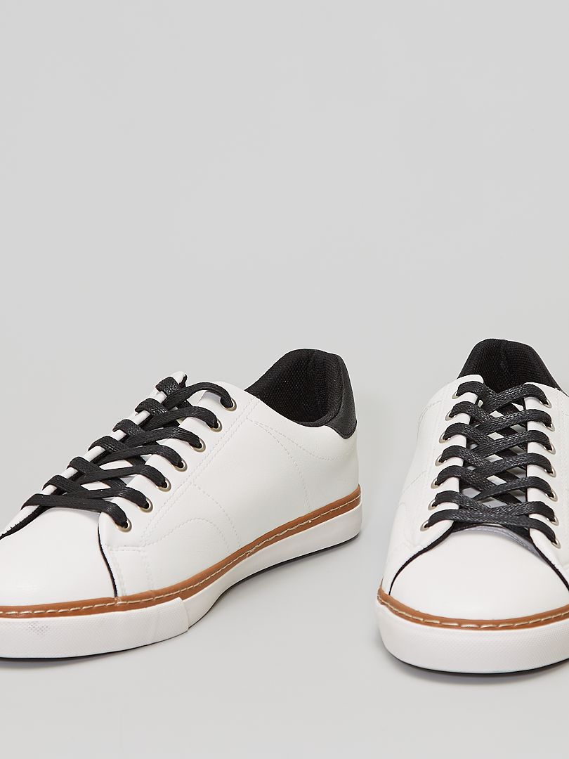 Zapatillas blancas con negros blanco - Kiabi -