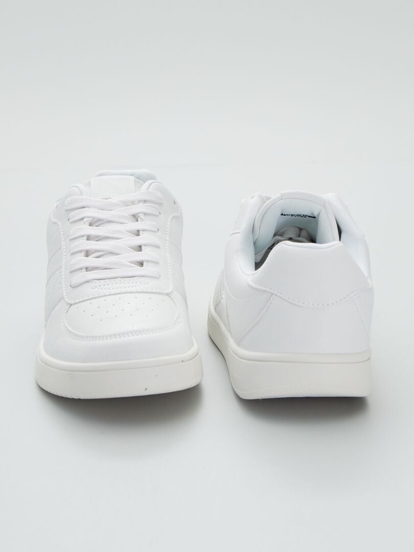 Zapatillas blancas de material sintético - BLANCO - Kiabi - 22.00€
