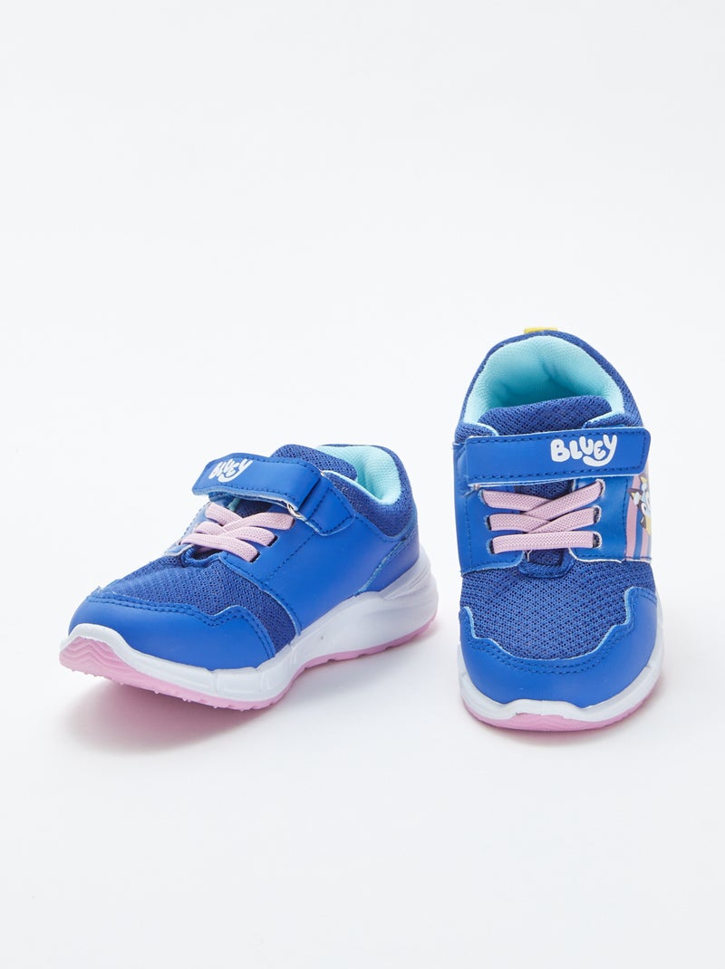 Zapatillas 'Bluey' con cierre con velcro y cordones AZUL - Kiabi
