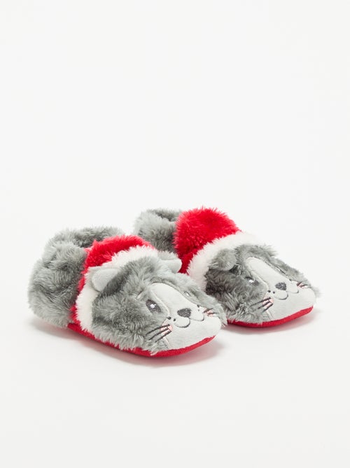 Zapatillas botín de animales 'Navidad' - Kiabi