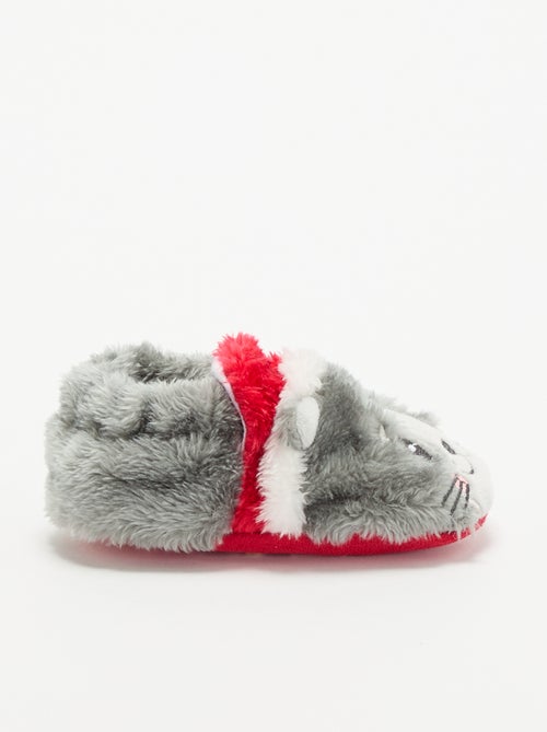 Zapatillas botín de animales 'Navidad' - Kiabi