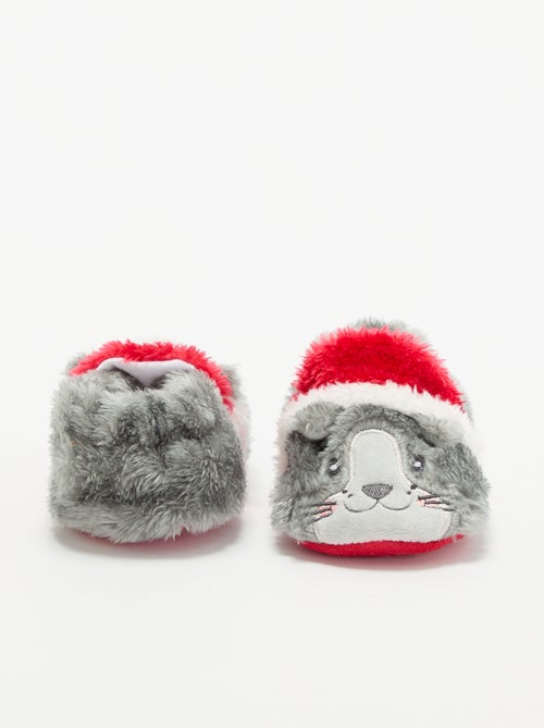 Zapatillas botín de animales 'Navidad' - Kiabi