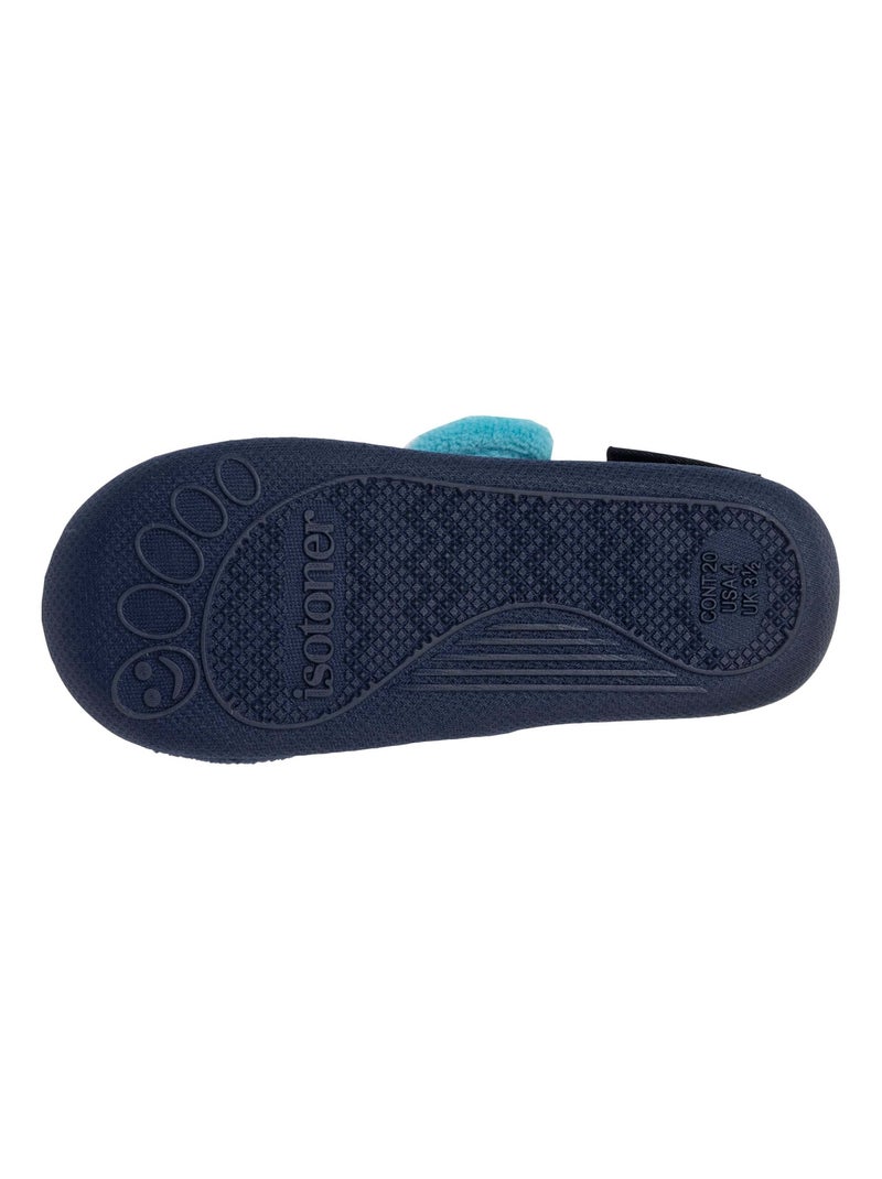 Zapatillas botines con cierre de Velcros, buena sujeción bebé niña Isotoner Azul marino - Kiabi