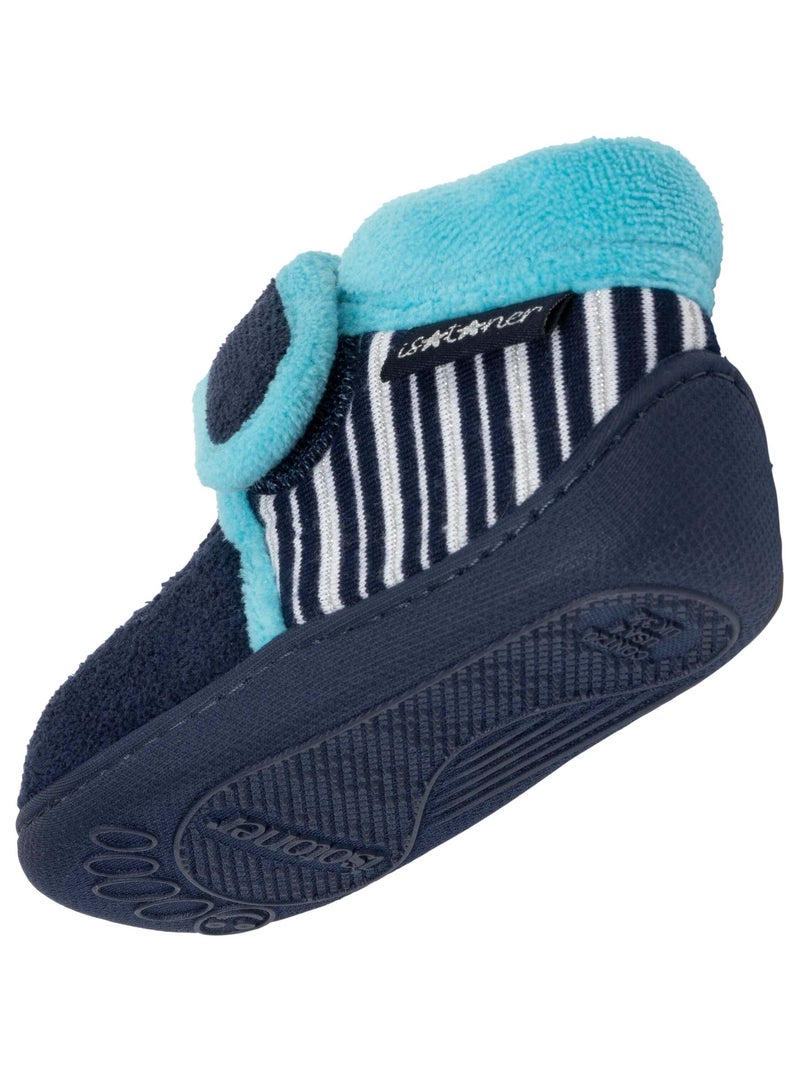 Zapatillas botines con cierre de Velcros, buena sujeción bebé niña Isotoner Azul marino - Kiabi