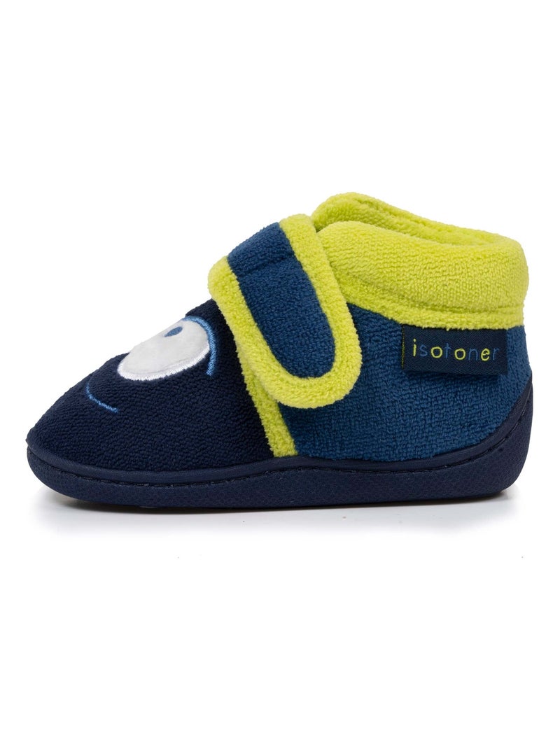 Zapatillas botines con cierre de Velcros, buena sujeción bebé niño Isotoner Azul marino - Kiabi