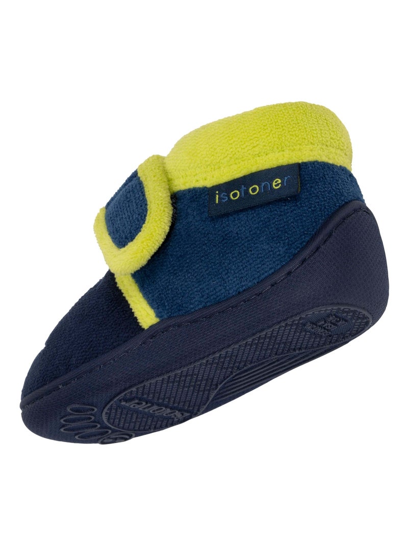 Zapatillas botines con cierre de Velcros, buena sujeción bebé niño Isotoner Azul marino - Kiabi