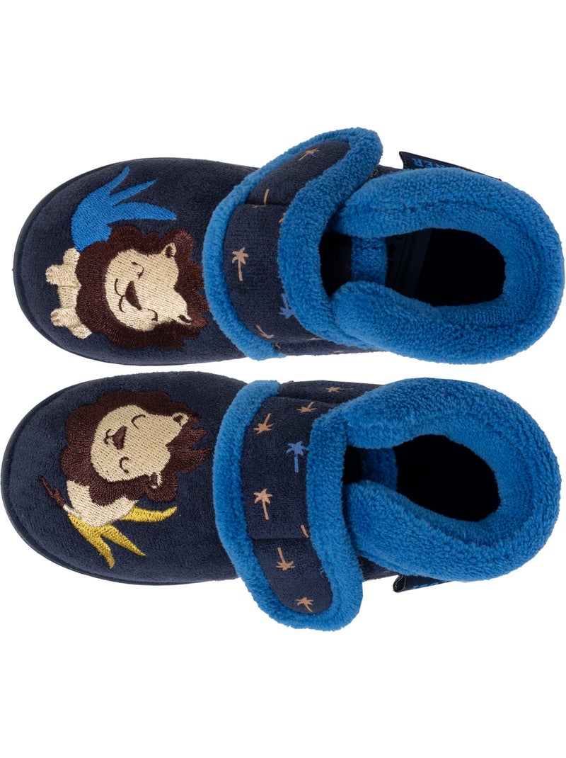 Zapatillas botines con cierre de velcros, buena sujeción bebé niño isotoner Azul marino - Kiabi