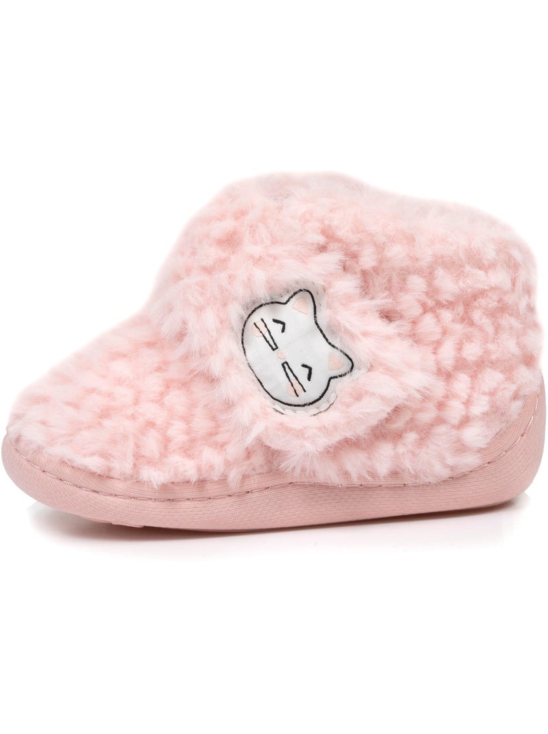 Zapatillas botines con cierre de velcros, buena sujeción niña isotoner Rosa - Kiabi