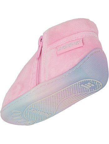 Zapatillas botines con cremallera, fácil de poner, buena bebé niña isotoner