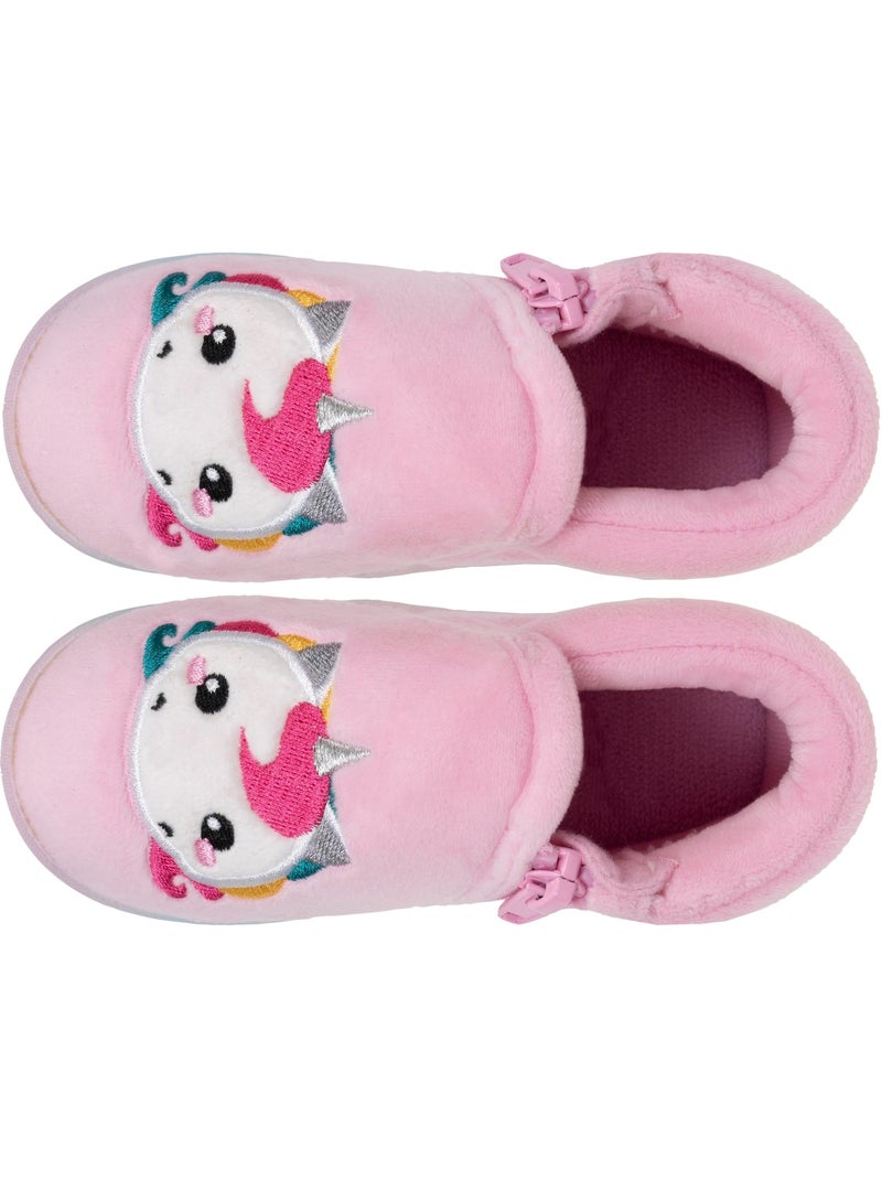 Zapatillas botines con cremallera, fácil de poner, buena bebé niña isotoner Rosa - Kiabi