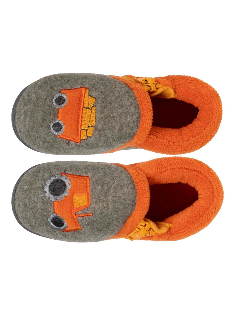 Zapatillas botines con cremallera, fácil de poner, buena bebé niño Isotoner Caqui - Kiabi