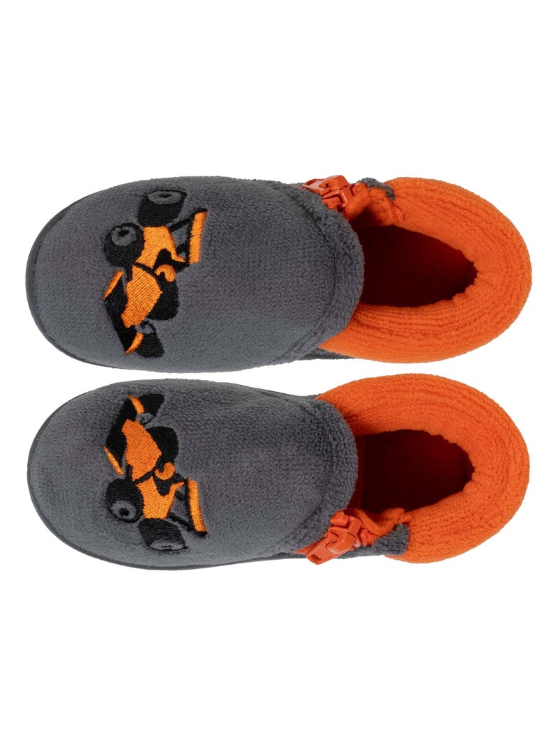 Zapatillas botines con cremallera, fácil de poner, buena bebé niño Isotoner Gris gris - Kiabi