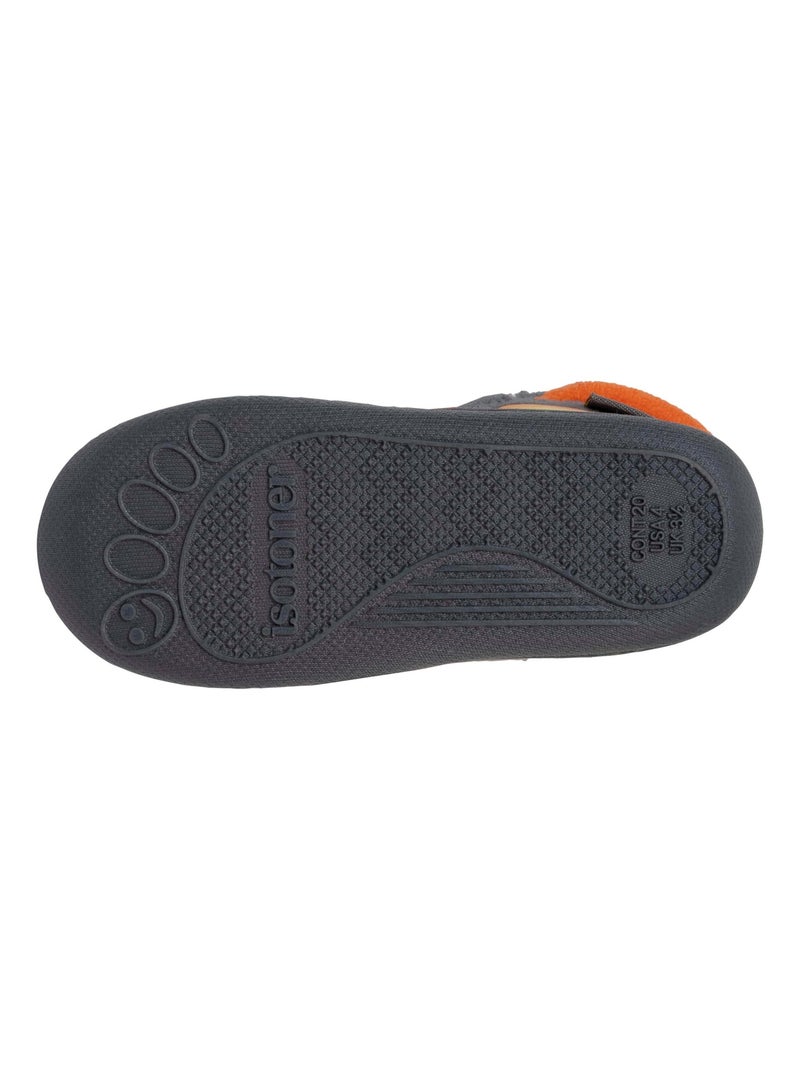 Zapatillas botines con cremallera, fácil de poner, buena bebé niño Isotoner Gris gris - Kiabi