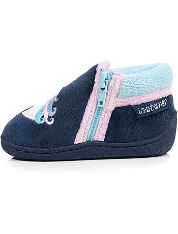 Zapatillas botines con cremallera, fáciles de poner, buena bebé niña Isotoner