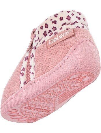 Zapatillas botines con cremallera, fáciles de poner, buena bebé niña isotoner