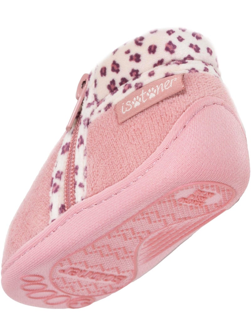 Zapatillas botines con cremallera, fáciles de poner, buena bebé niña isotoner Rubor - Kiabi