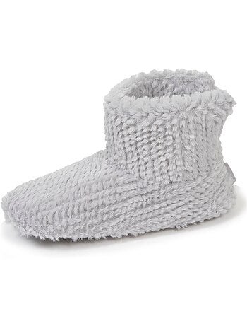 Zapatillas botines imitación de piel, suela antideslizante mujer isotoner