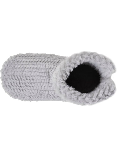 Zapatillas botines imitación de piel, suela antideslizante mujer isotoner - Kiabi