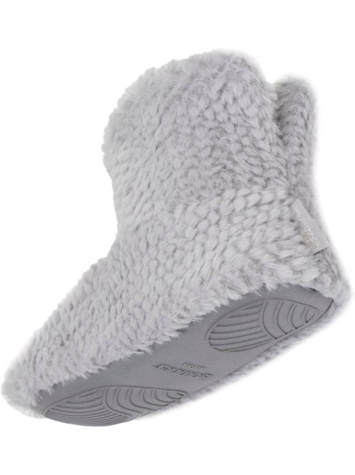 Zapatillas botines imitación de piel, suela antideslizante mujer isotoner - Kiabi