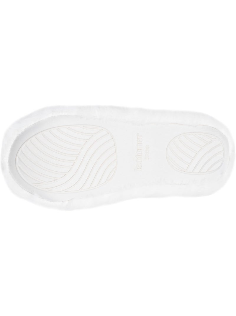 Zapatillas botines imitación de piel, suela de goma mujer Isotoner Marfil - Kiabi