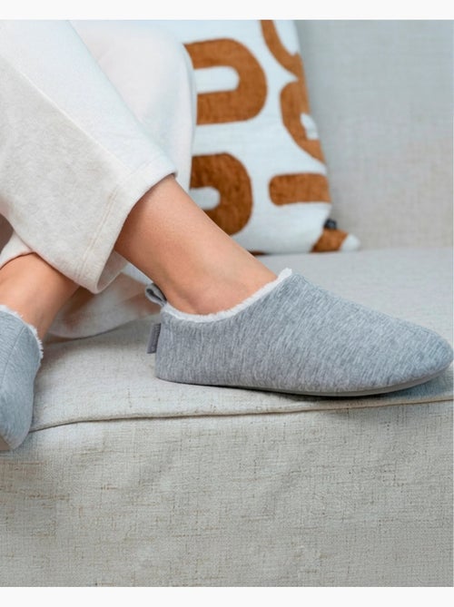 Zapatillas botines jersey, suela de goma antideslizante mujer - Kiabi