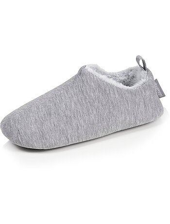 Zapatillas botines jersey, suela de goma antideslizante mujer Isotoner