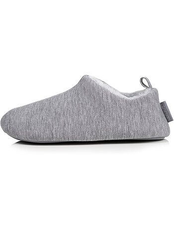 Zapatillas botines jersey, suela de goma antideslizante mujer Isotoner