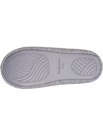 Zapatillas botines jersey, suela de goma antideslizante mujer Isotoner