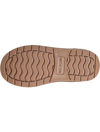 Zapatillas botines malla de rizo - suela con tacos niña isotoner