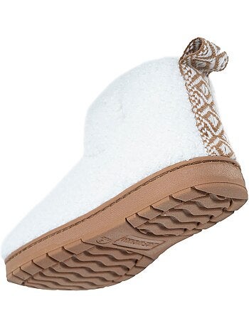 Zapatillas botines malla de rizo - suela con tacos niña isotoner