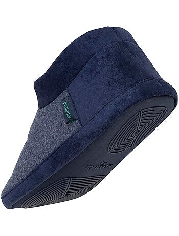 Zapatillas botines microesponja, suela de goma hombre