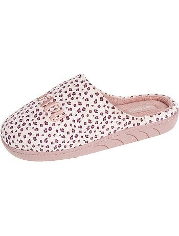 Zapatillas botines microvellón con estampado de leopardo, niña Isotoner
